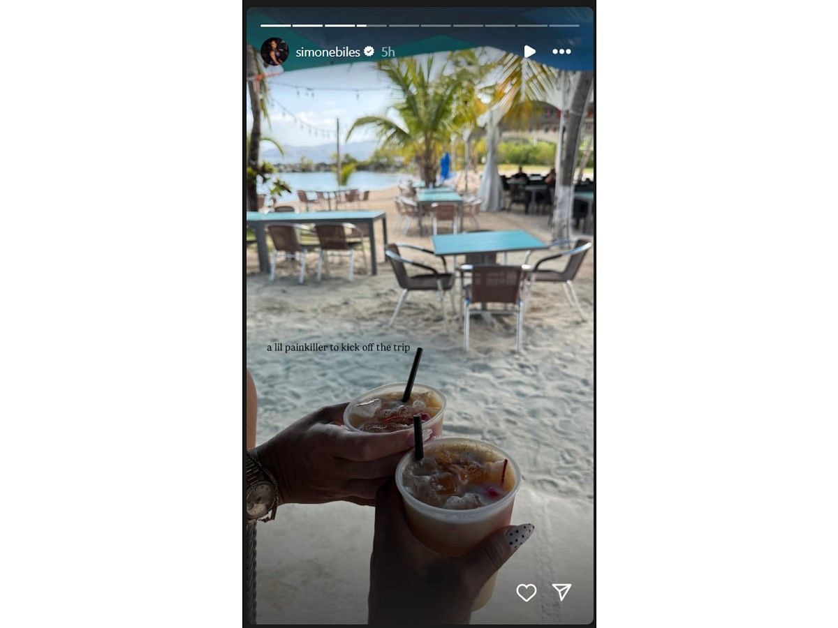 Biles' Instagram story